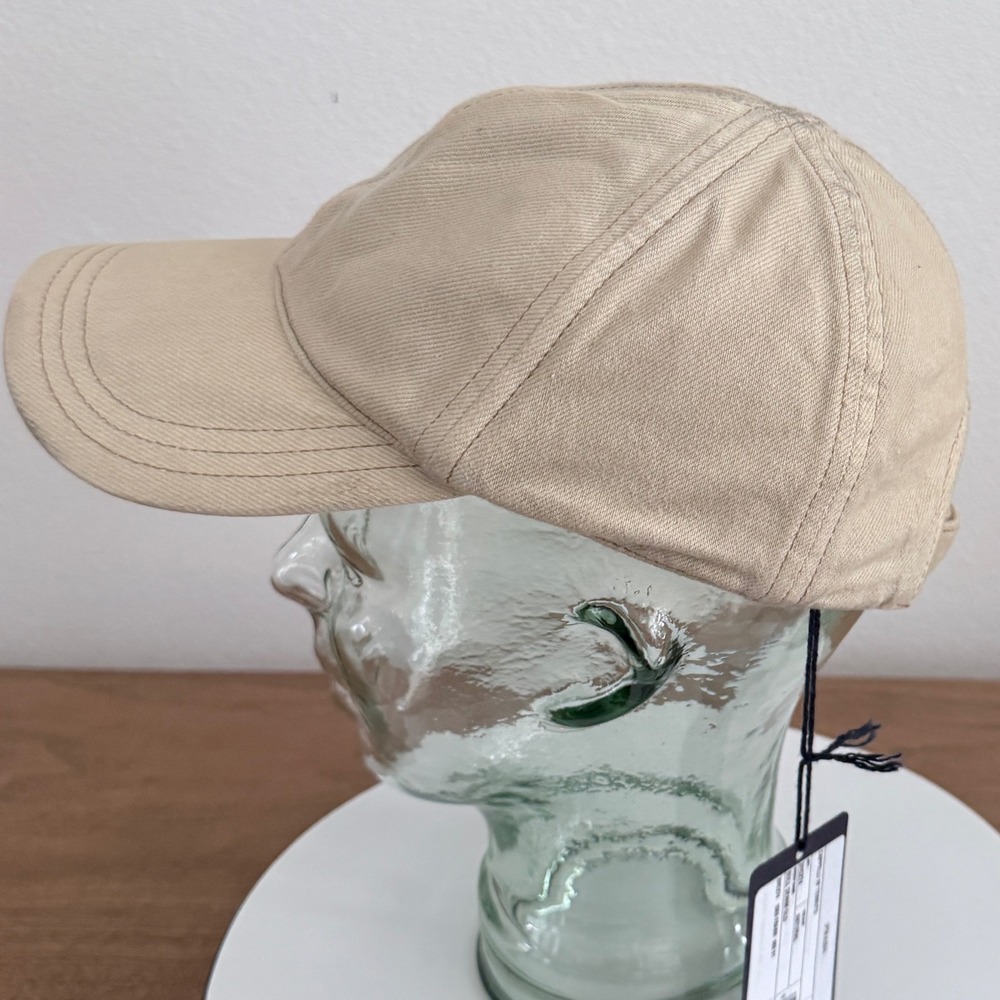 Prada Bull Denim Baseball Cap Natural Beige (Grunge Finish) - Picture 5 of 11